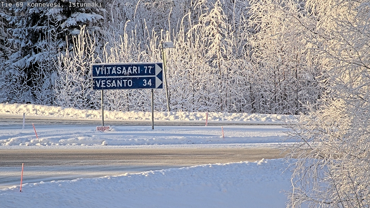 Weather Camera Image Road 69 Konnevesi, Istunmäki, Konnevesi, Keski-Suomi