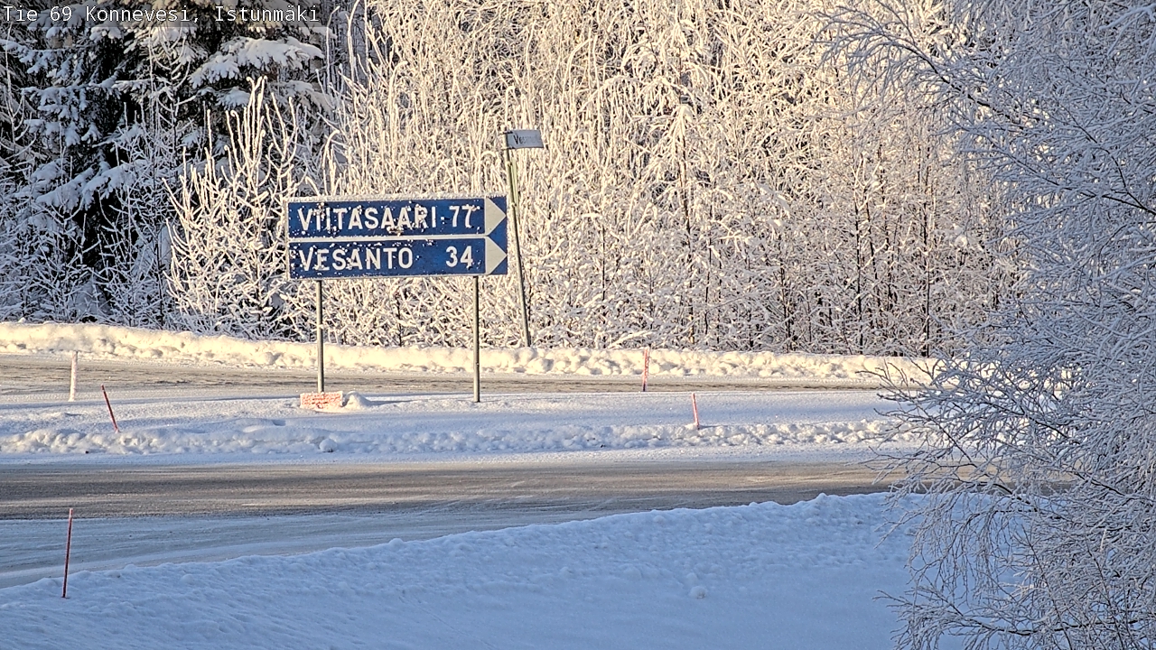 Weather Camera Image Road 69 Konnevesi, Istunmäki, Konnevesi, Keski-Suomi