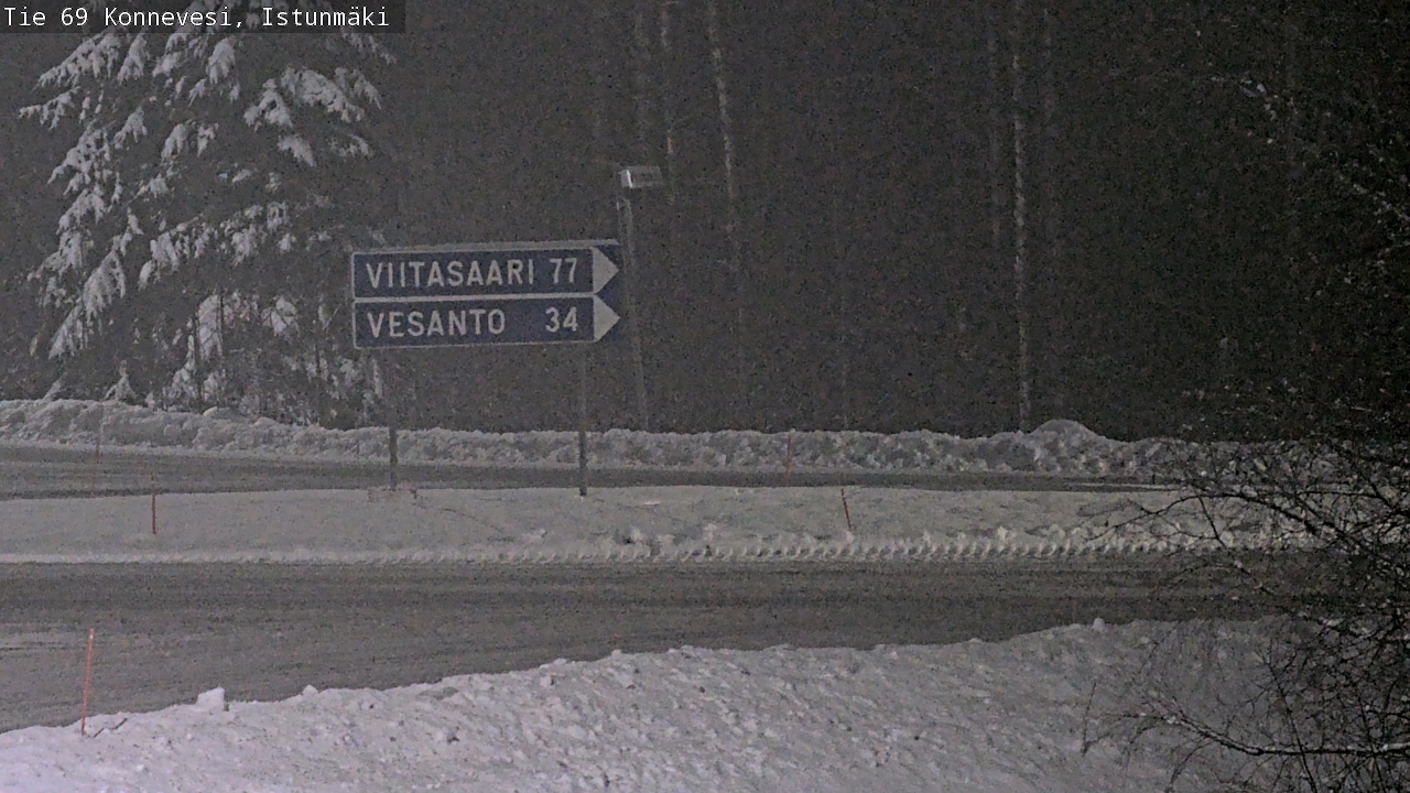 Weather Camera Image Väg 69 Konnevesi, Istunmäki, Konnevesi, Keski-Suomi