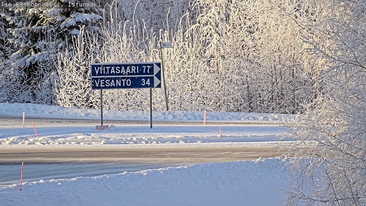 Weather Camera Image Road 69 Konnevesi, Istunmäki, Konnevesi, Keski-Suomi