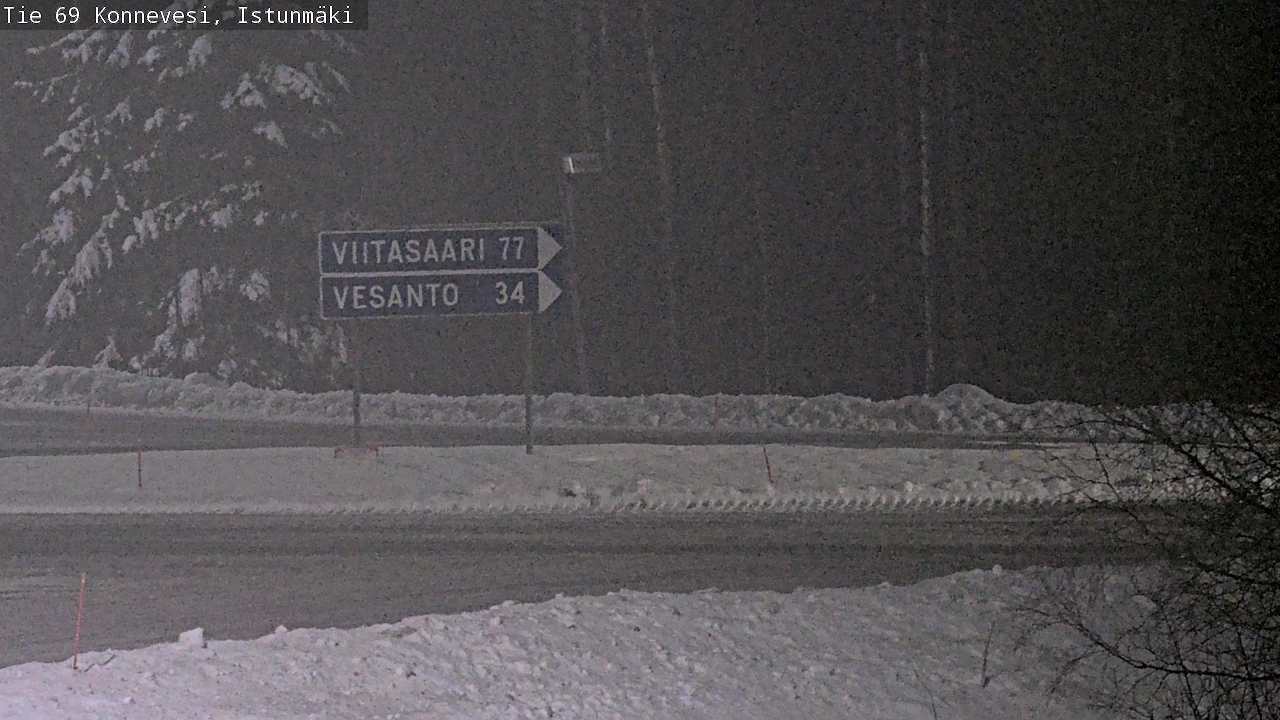 Weather Camera Image Väg 69 Konnevesi, Istunmäki, Konnevesi, Keski-Suomi