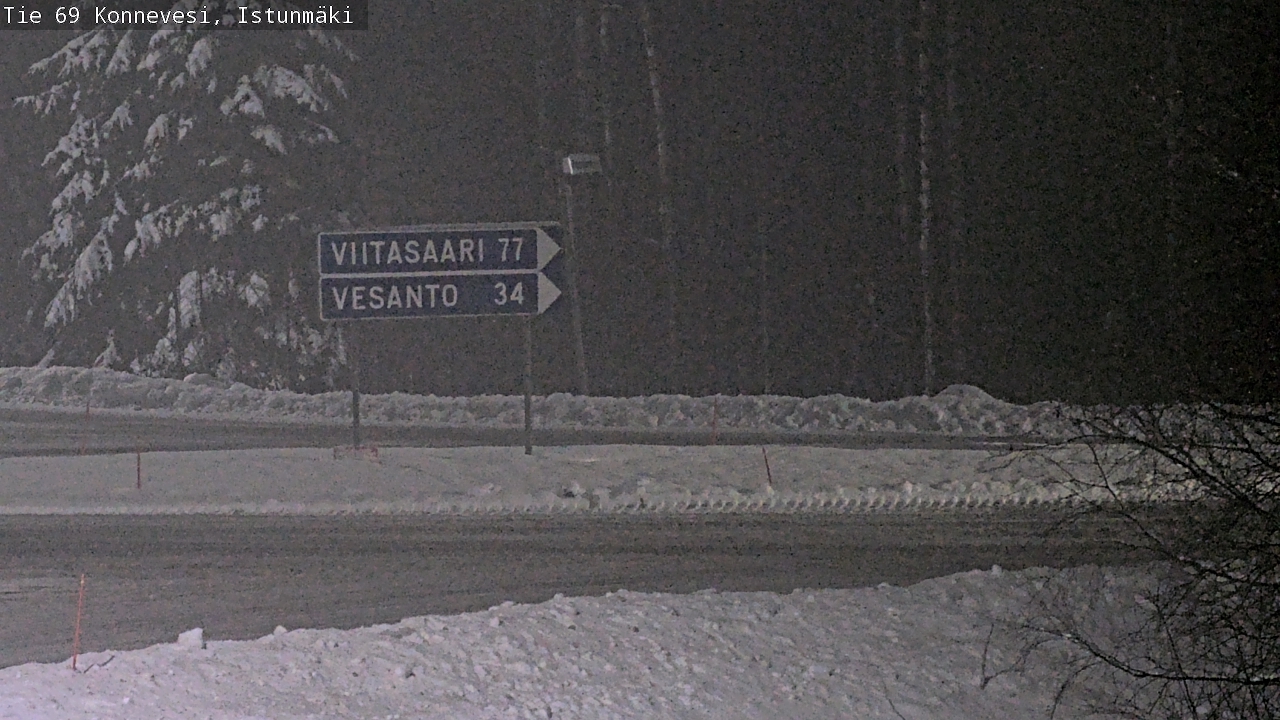 Weather Camera Image Väg 69 Konnevesi, Istunmäki, Konnevesi, Keski-Suomi