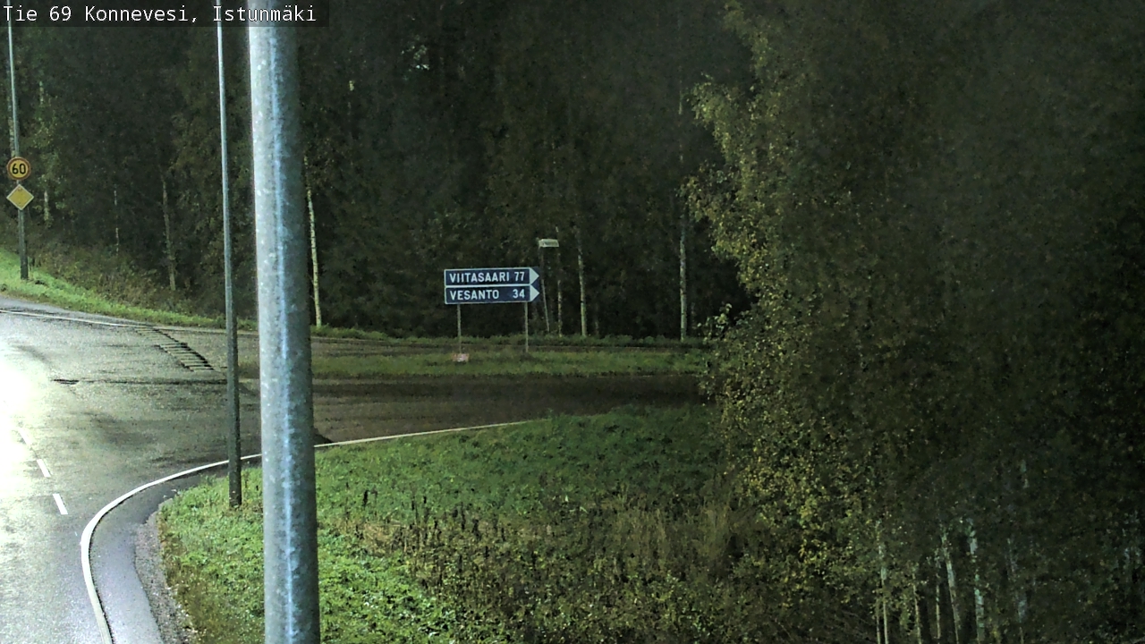 Weather Camera Image Road 69 Konnevesi, Istunmäki, Konnevesi, Keski-Suomi