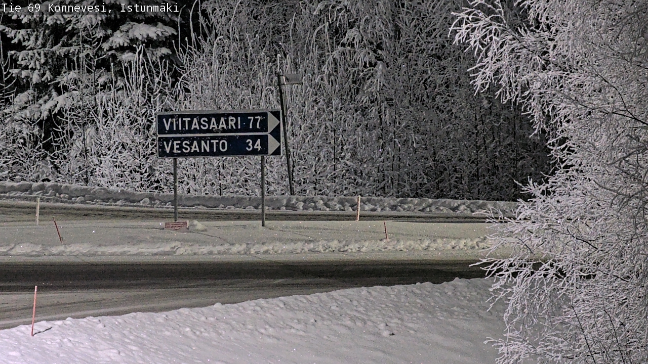 Weather Camera Image Road 69 Konnevesi, Istunmäki, Konnevesi, Keski-Suomi