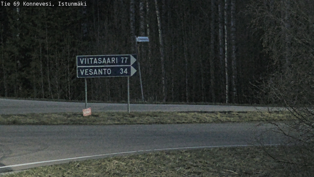 Weather Camera Image Väg 69 Konnevesi, Istunmäki, Konnevesi, Keski-Suomi