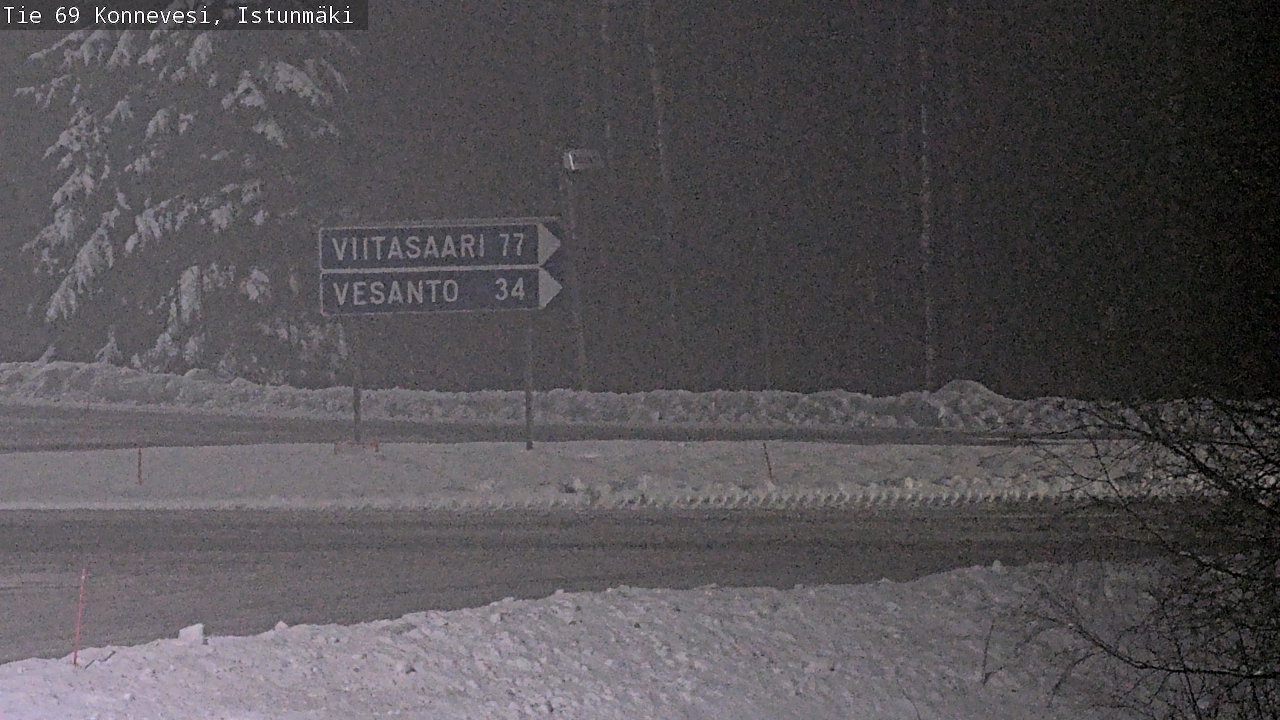 Weather Camera Image Väg 69 Konnevesi, Istunmäki, Konnevesi, Keski-Suomi