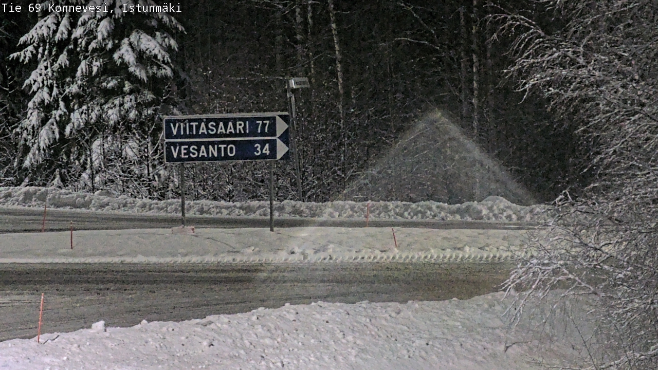 Weather Camera Image Väg 69 Konnevesi, Istunmäki, Konnevesi, Keski-Suomi