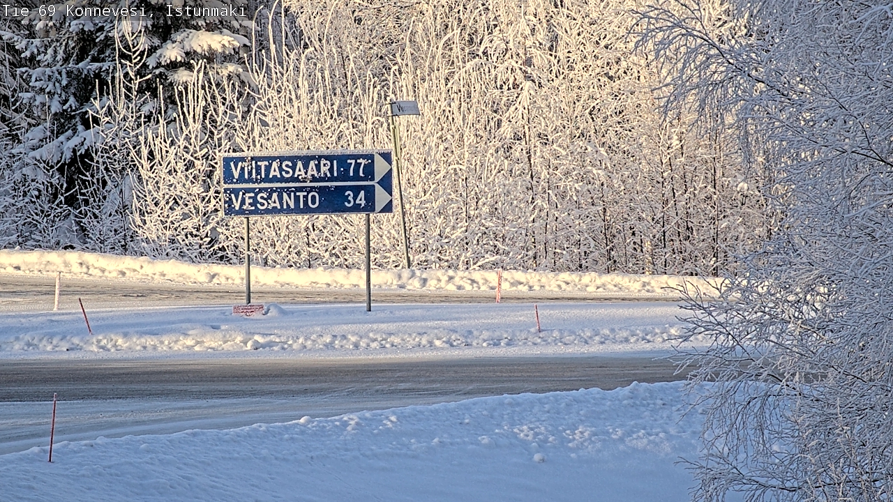 Weather Camera Image Road 69 Konnevesi, Istunmäki, Konnevesi, Keski-Suomi
