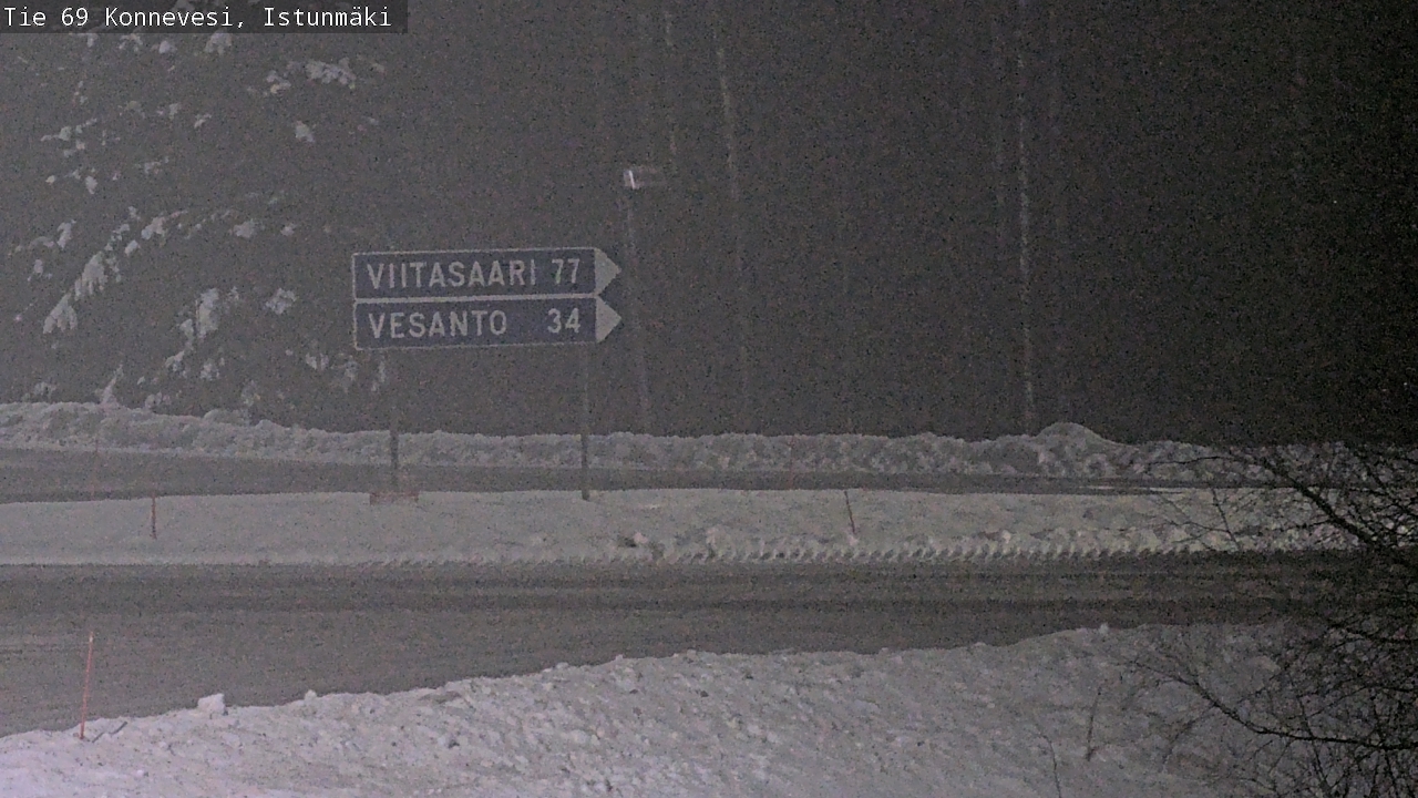 Weather Camera Image Väg 69 Konnevesi, Istunmäki, Konnevesi, Keski-Suomi