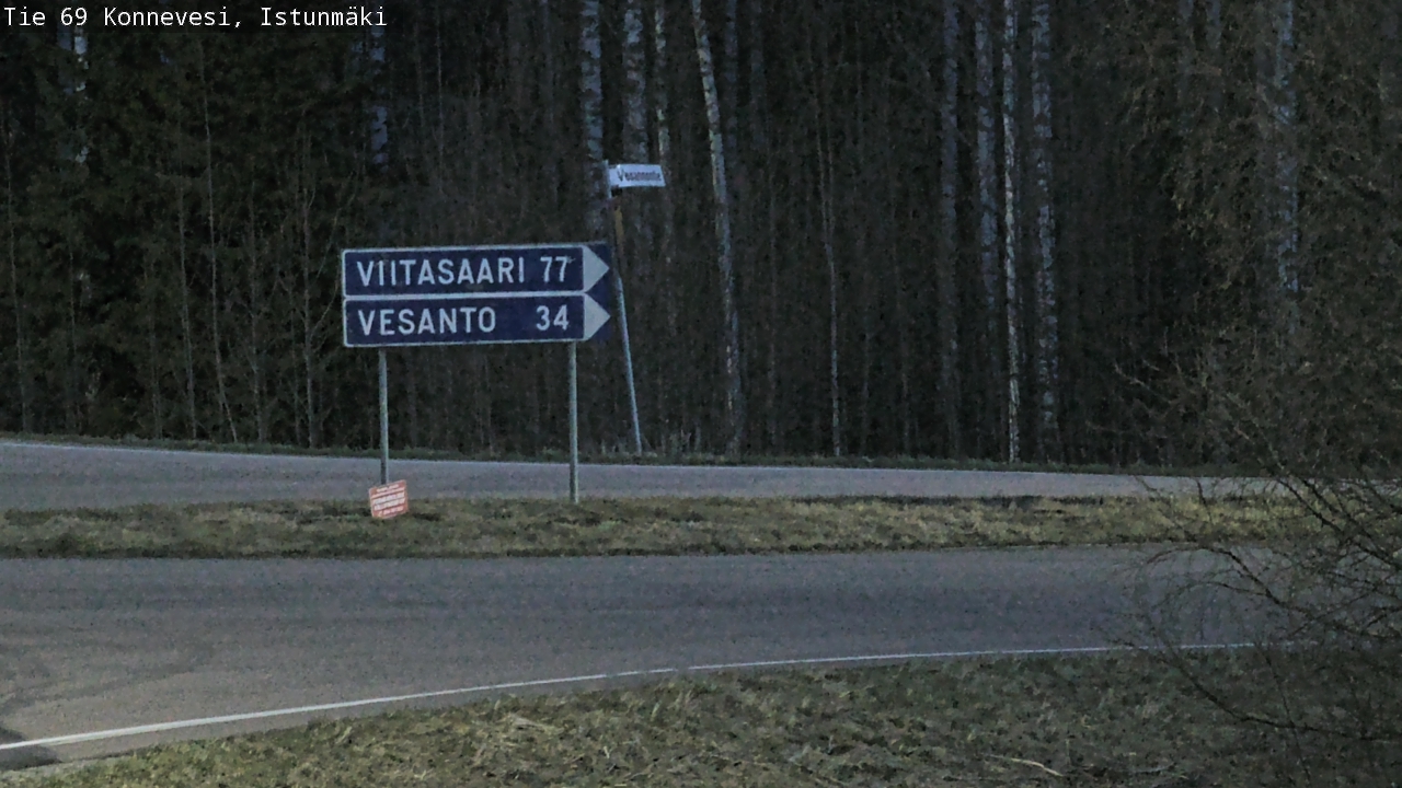 Weather Camera Image Road 69 Konnevesi, Istunmäki, Konnevesi, Keski-Suomi
