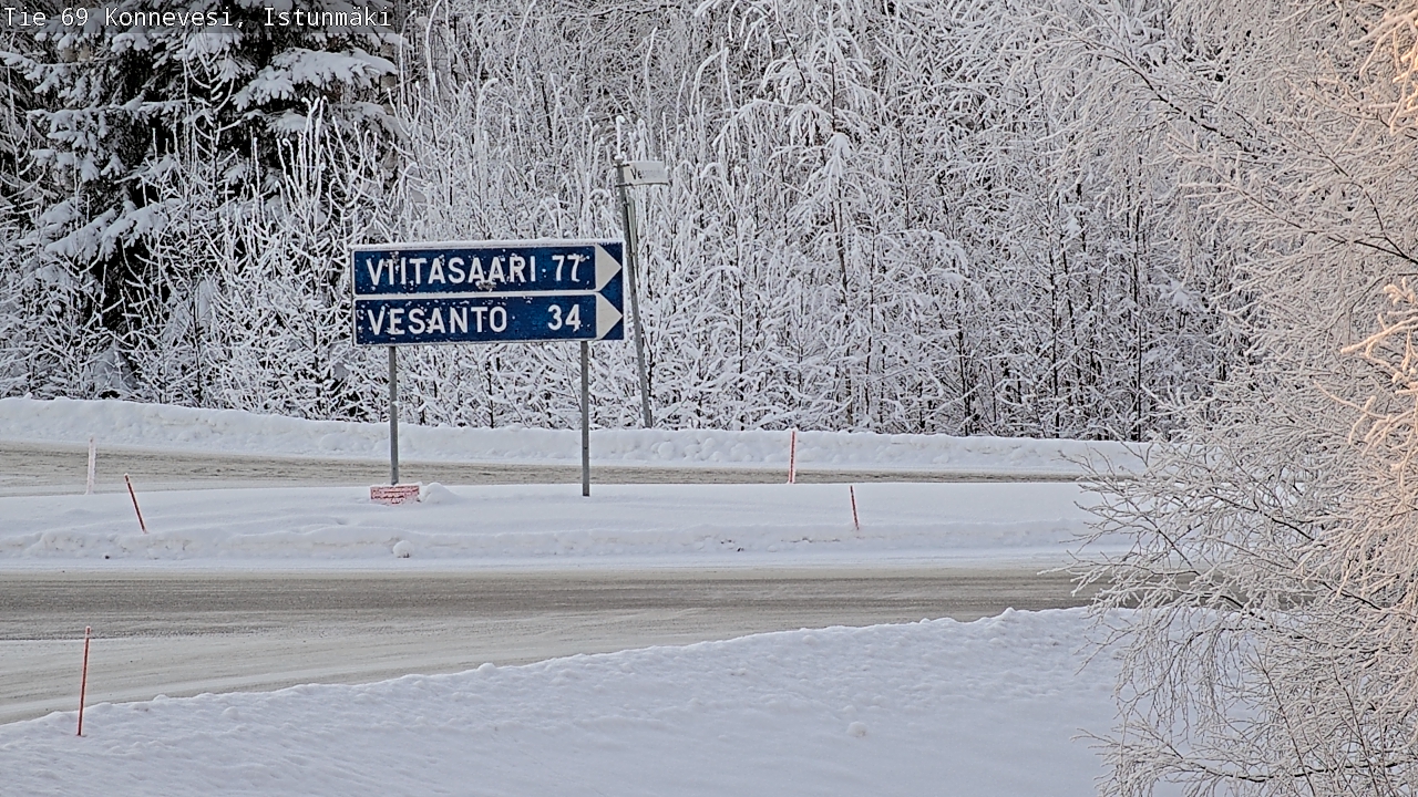 Weather Camera Image Road 69 Konnevesi, Istunmäki, Konnevesi, Keski-Suomi