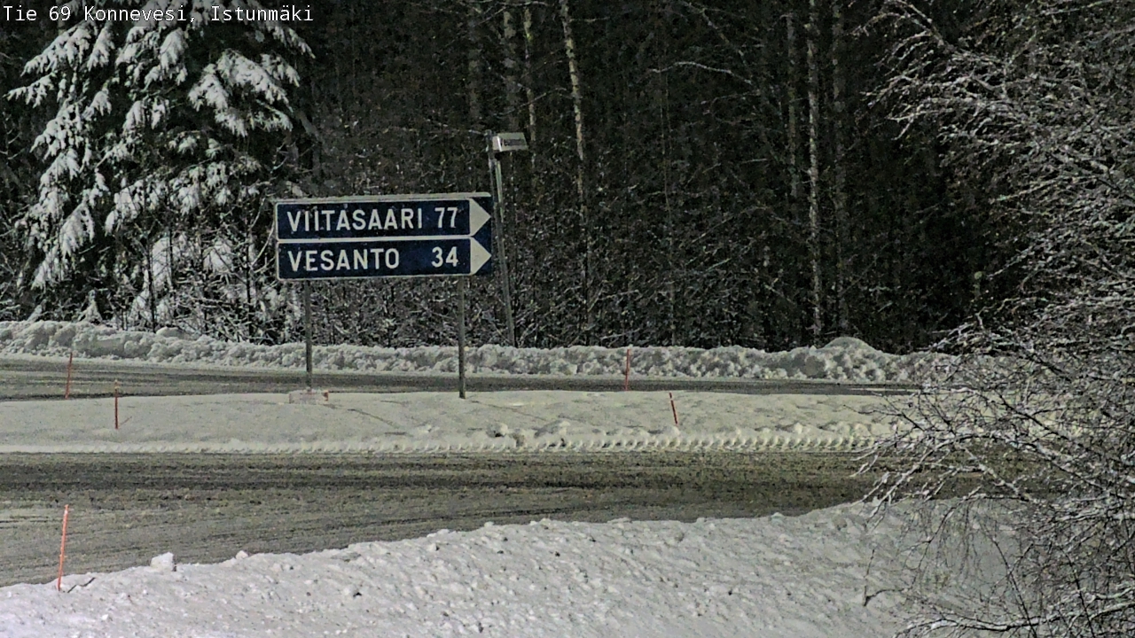 Weather Camera Image Väg 69 Konnevesi, Istunmäki, Konnevesi, Keski-Suomi