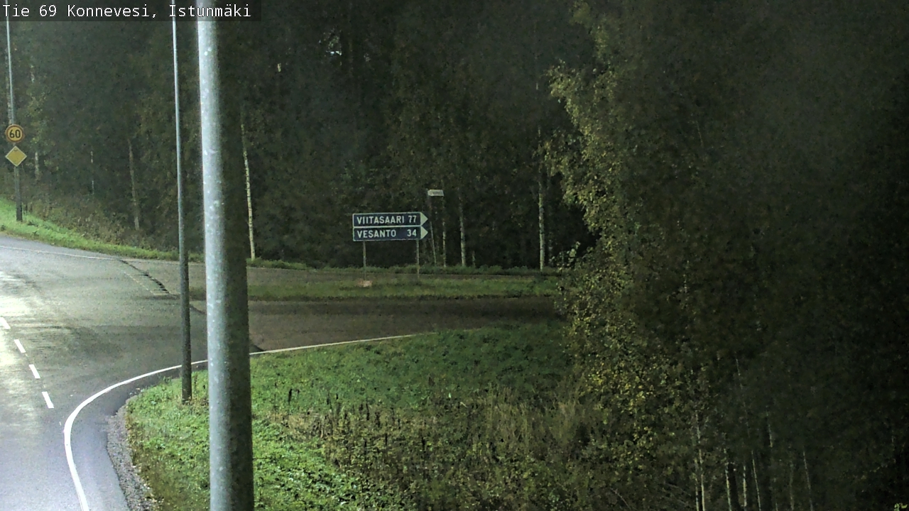 Weather Camera Image Road 69 Konnevesi, Istunmäki, Konnevesi, Keski-Suomi