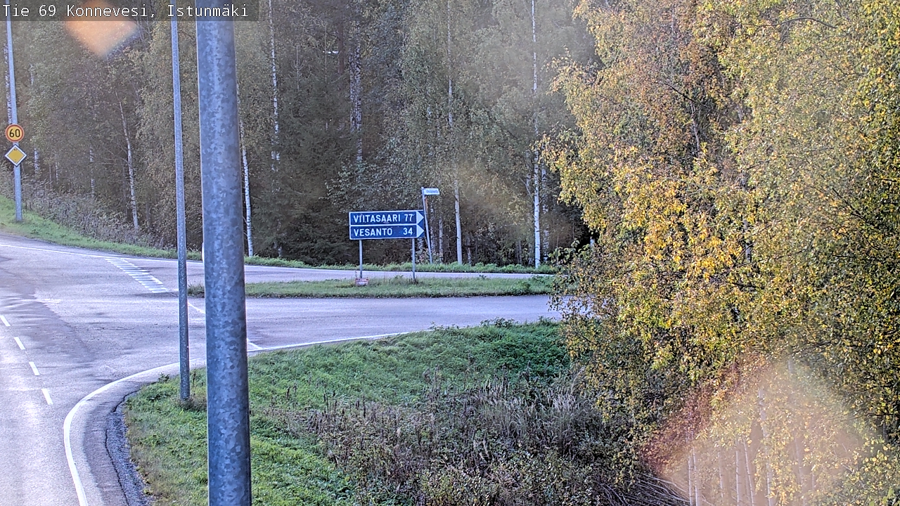Weather Camera Image Road 69 Konnevesi, Istunmäki, Konnevesi, Keski-Suomi