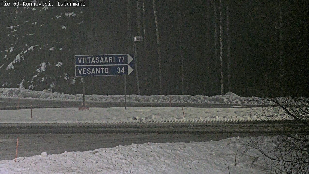 Weather Camera Image Väg 69 Konnevesi, Istunmäki, Konnevesi, Keski-Suomi