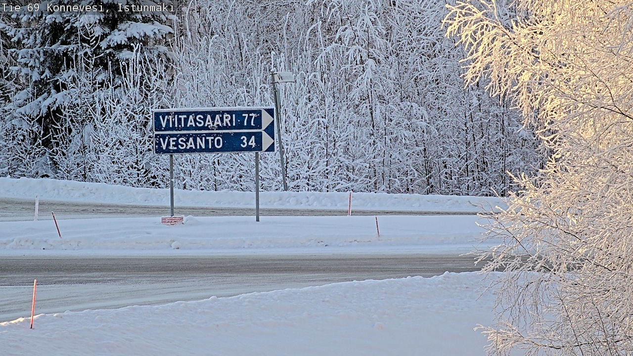 Weather Camera Image Road 69 Konnevesi, Istunmäki, Konnevesi, Keski-Suomi