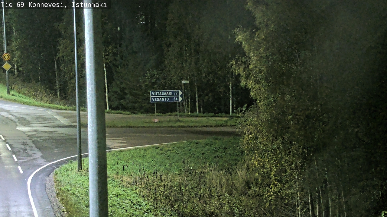 Weather Camera Image Road 69 Konnevesi, Istunmäki, Konnevesi, Keski-Suomi