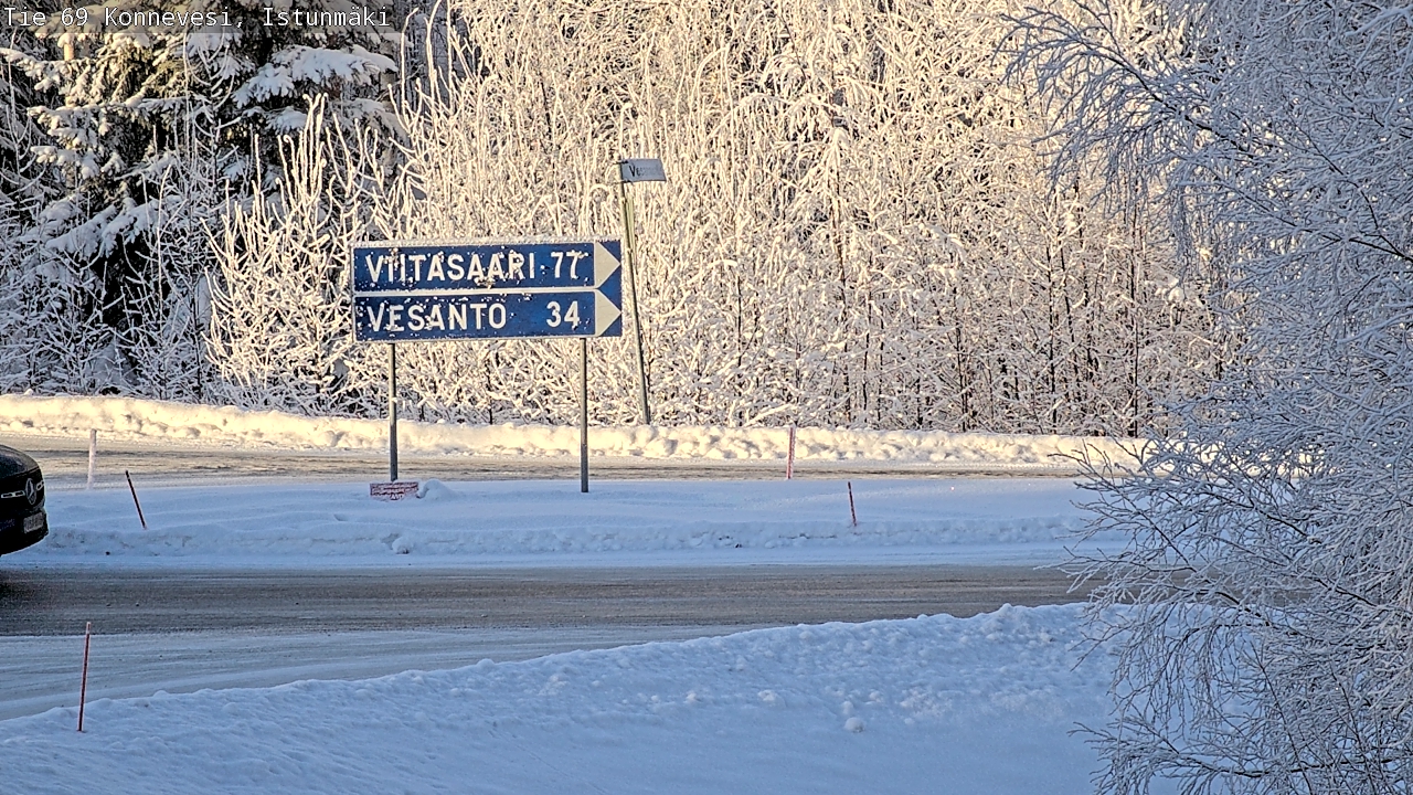 Weather Camera Image Road 69 Konnevesi, Istunmäki, Konnevesi, Keski-Suomi