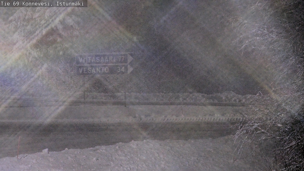 Weather Camera Image Väg 69 Konnevesi, Istunmäki, Konnevesi, Keski-Suomi