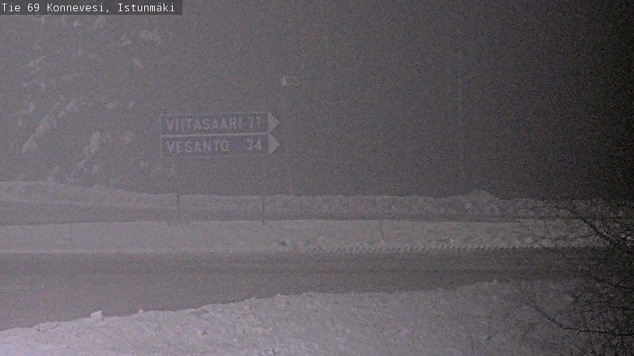 Weather Camera Image Väg 69 Konnevesi, Istunmäki, Konnevesi, Keski-Suomi