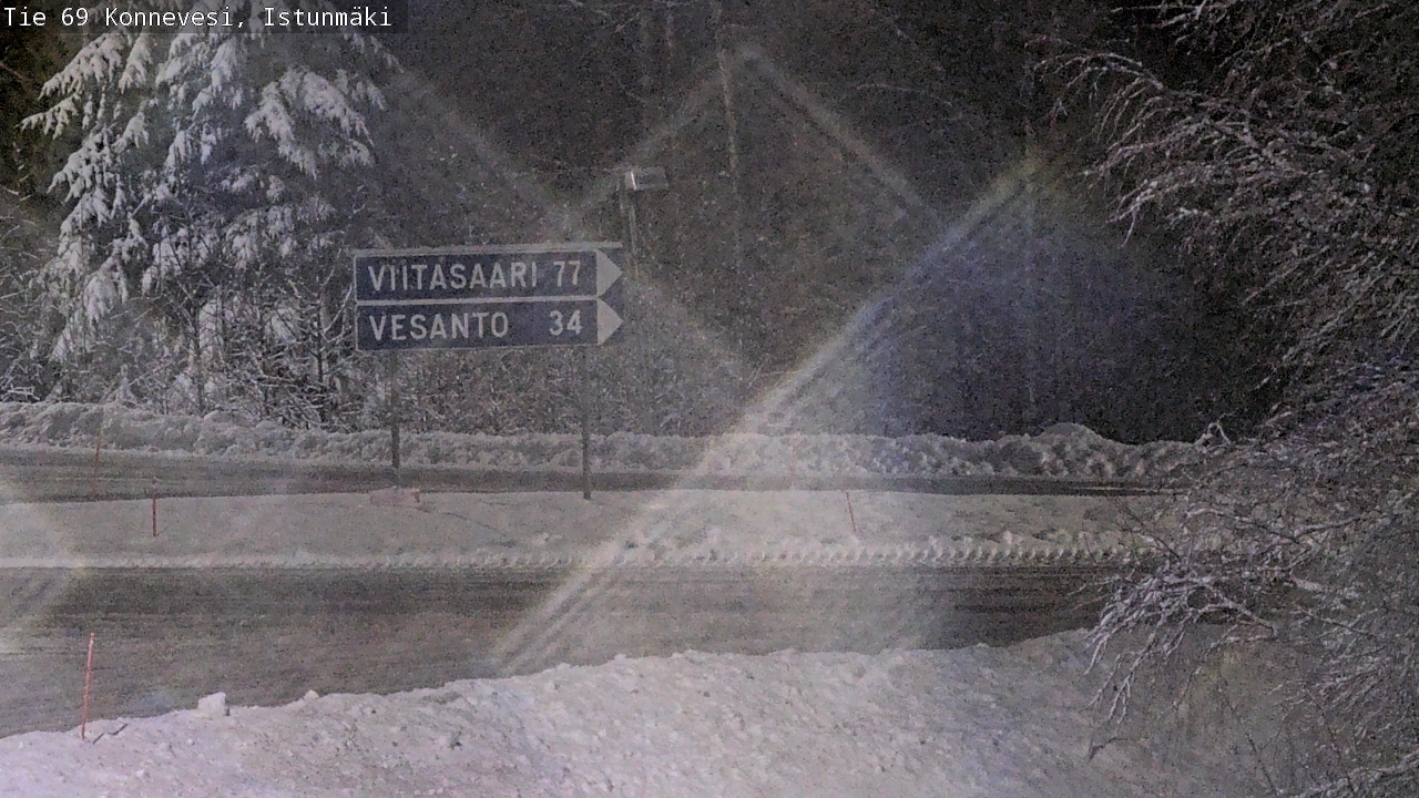 Weather Camera Image Väg 69 Konnevesi, Istunmäki, Konnevesi, Keski-Suomi