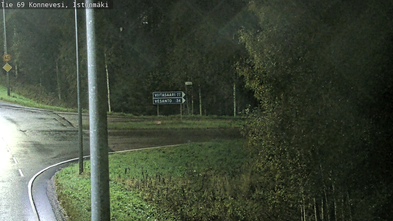 Weather Camera Image Road 69 Konnevesi, Istunmäki, Konnevesi, Keski-Suomi