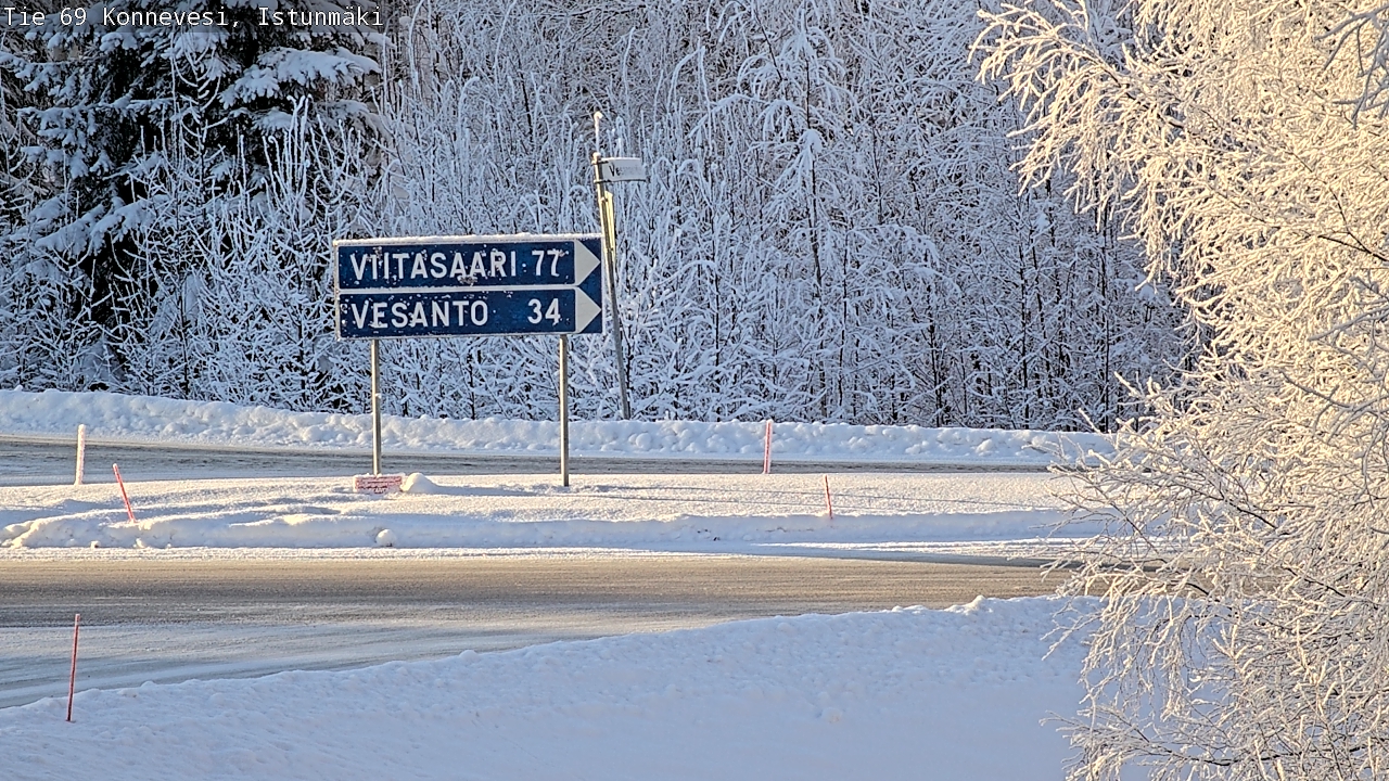 Weather Camera Image Road 69 Konnevesi, Istunmäki, Konnevesi, Keski-Suomi