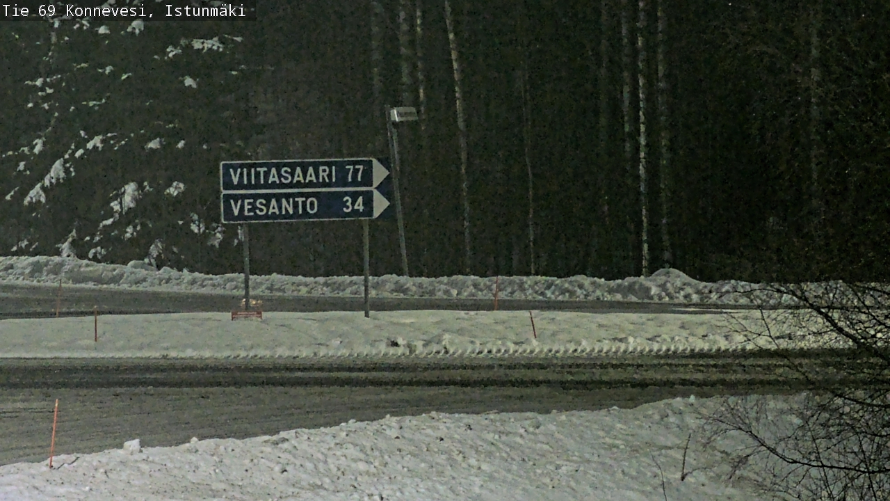 Weather Camera Image Väg 69 Konnevesi, Istunmäki, Konnevesi, Keski-Suomi