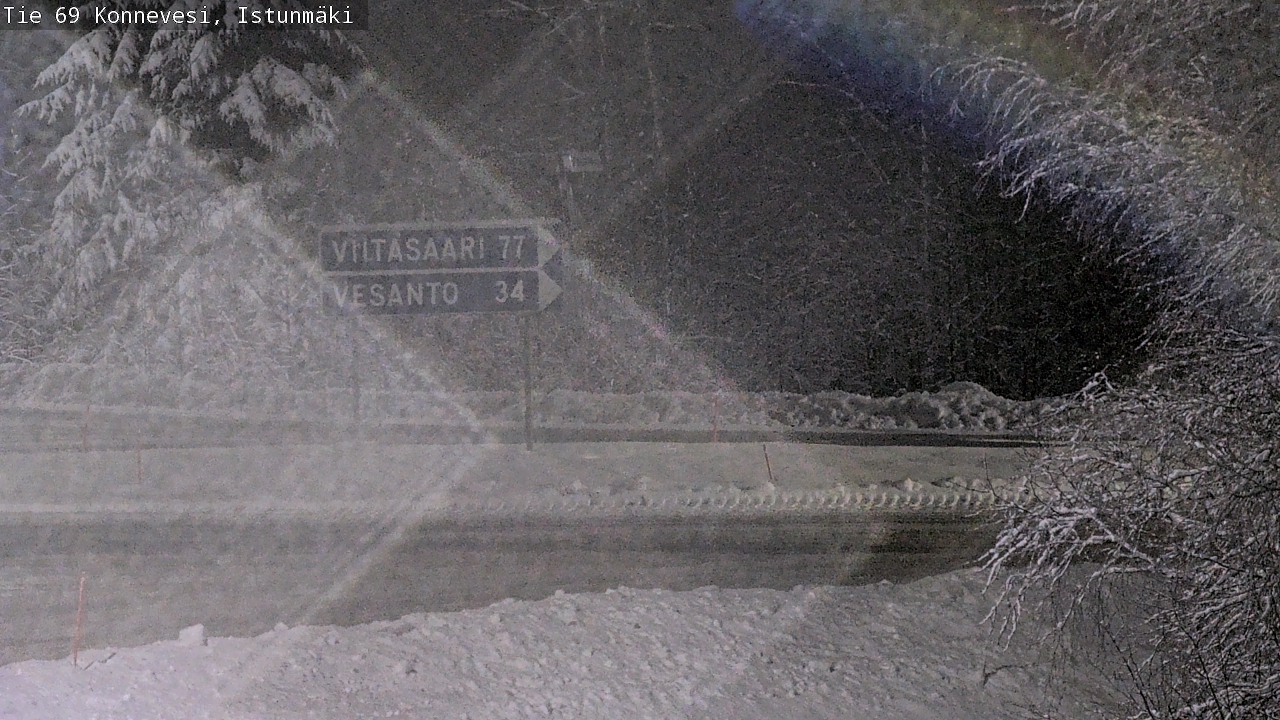 Weather Camera Image Väg 69 Konnevesi, Istunmäki, Konnevesi, Keski-Suomi