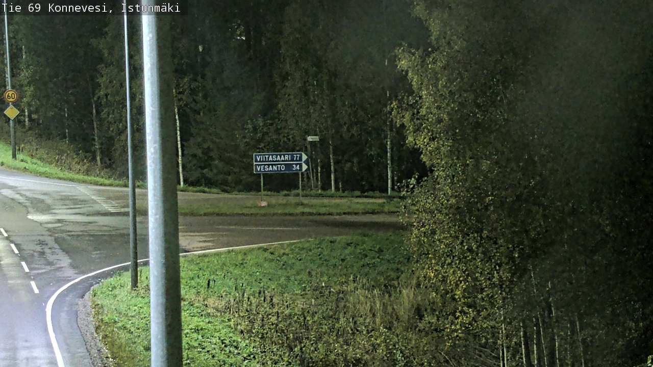 Weather Camera Image Road 69 Konnevesi, Istunmäki, Konnevesi, Keski-Suomi