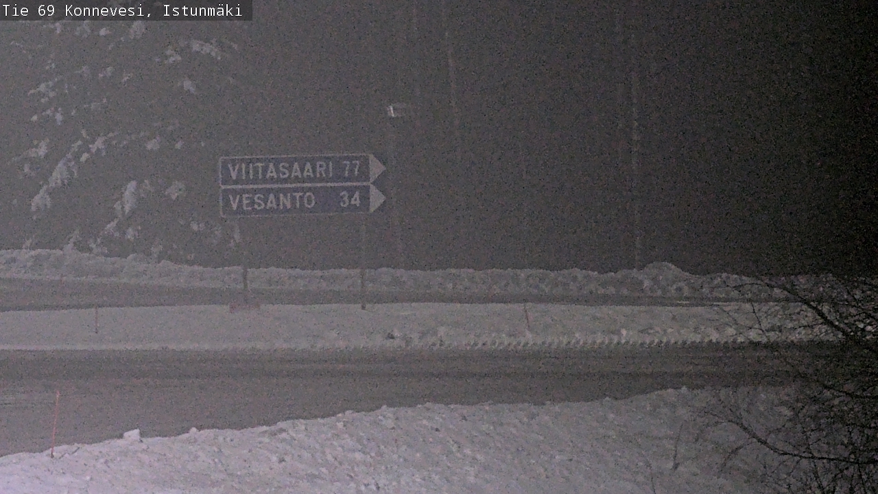 Weather Camera Image Väg 69 Konnevesi, Istunmäki, Konnevesi, Keski-Suomi