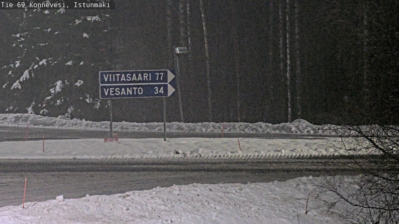 Weather Camera Image Väg 69 Konnevesi, Istunmäki, Konnevesi, Keski-Suomi