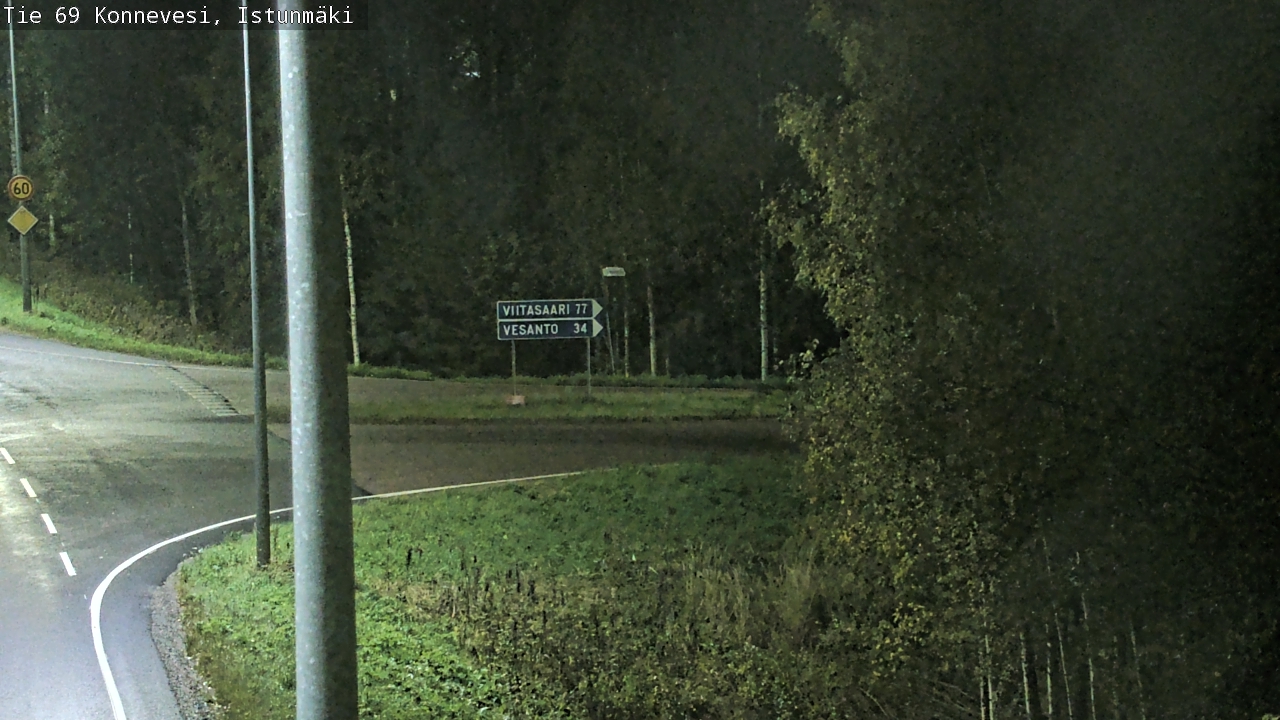 Weather Camera Image Road 69 Konnevesi, Istunmäki, Konnevesi, Keski-Suomi