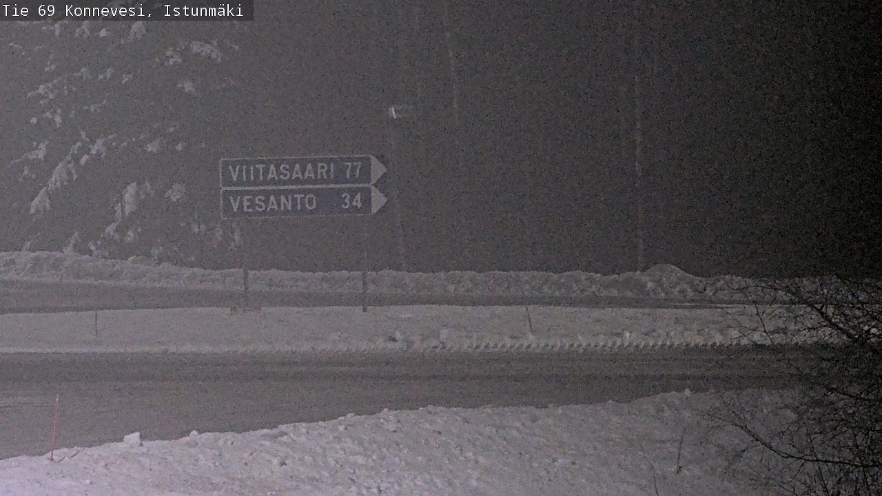 Weather Camera Image Väg 69 Konnevesi, Istunmäki, Konnevesi, Keski-Suomi