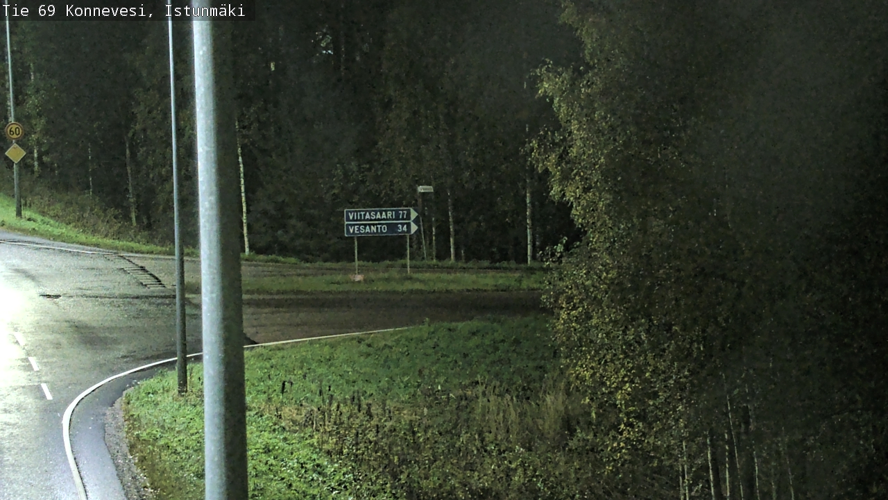 Weather Camera Image Road 69 Konnevesi, Istunmäki, Konnevesi, Keski-Suomi