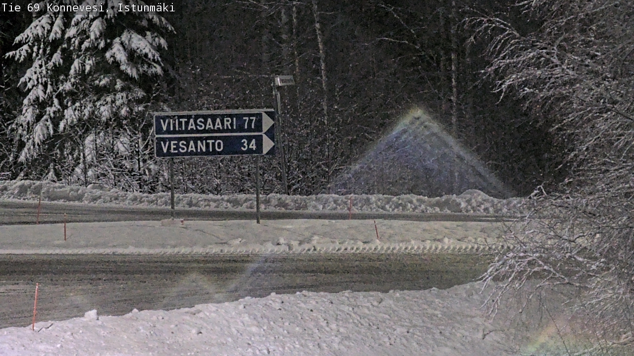 Weather Camera Image Väg 69 Konnevesi, Istunmäki, Konnevesi, Keski-Suomi