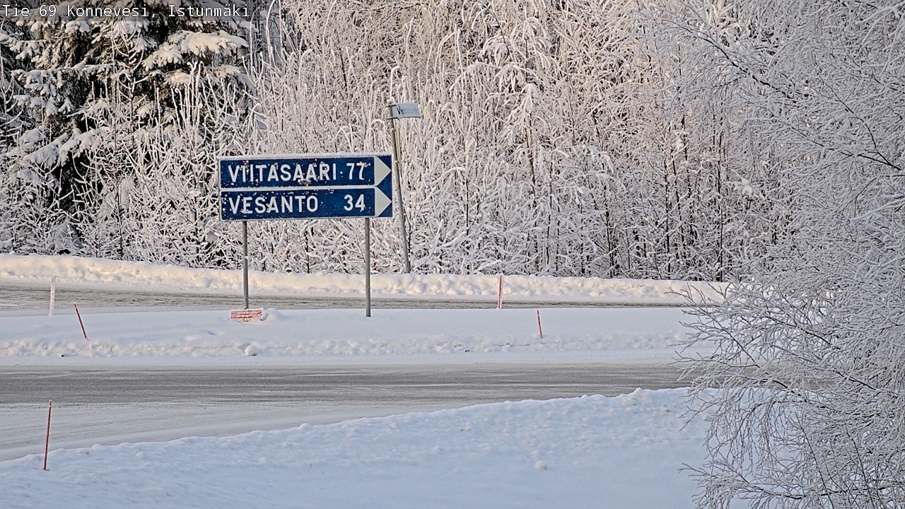 Weather Camera Image Road 69 Konnevesi, Istunmäki, Konnevesi, Keski-Suomi