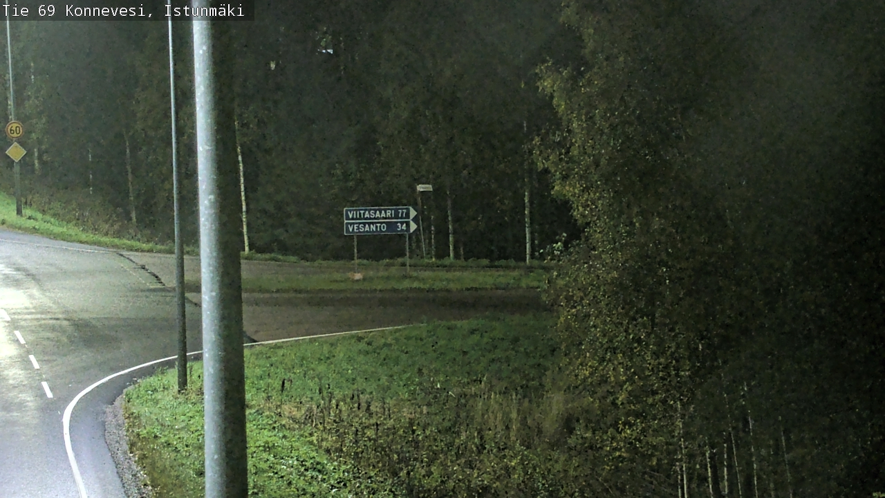 Weather Camera Image Road 69 Konnevesi, Istunmäki, Konnevesi, Keski-Suomi