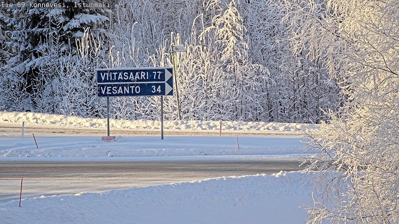 Weather Camera Image Road 69 Konnevesi, Istunmäki, Konnevesi, Keski-Suomi