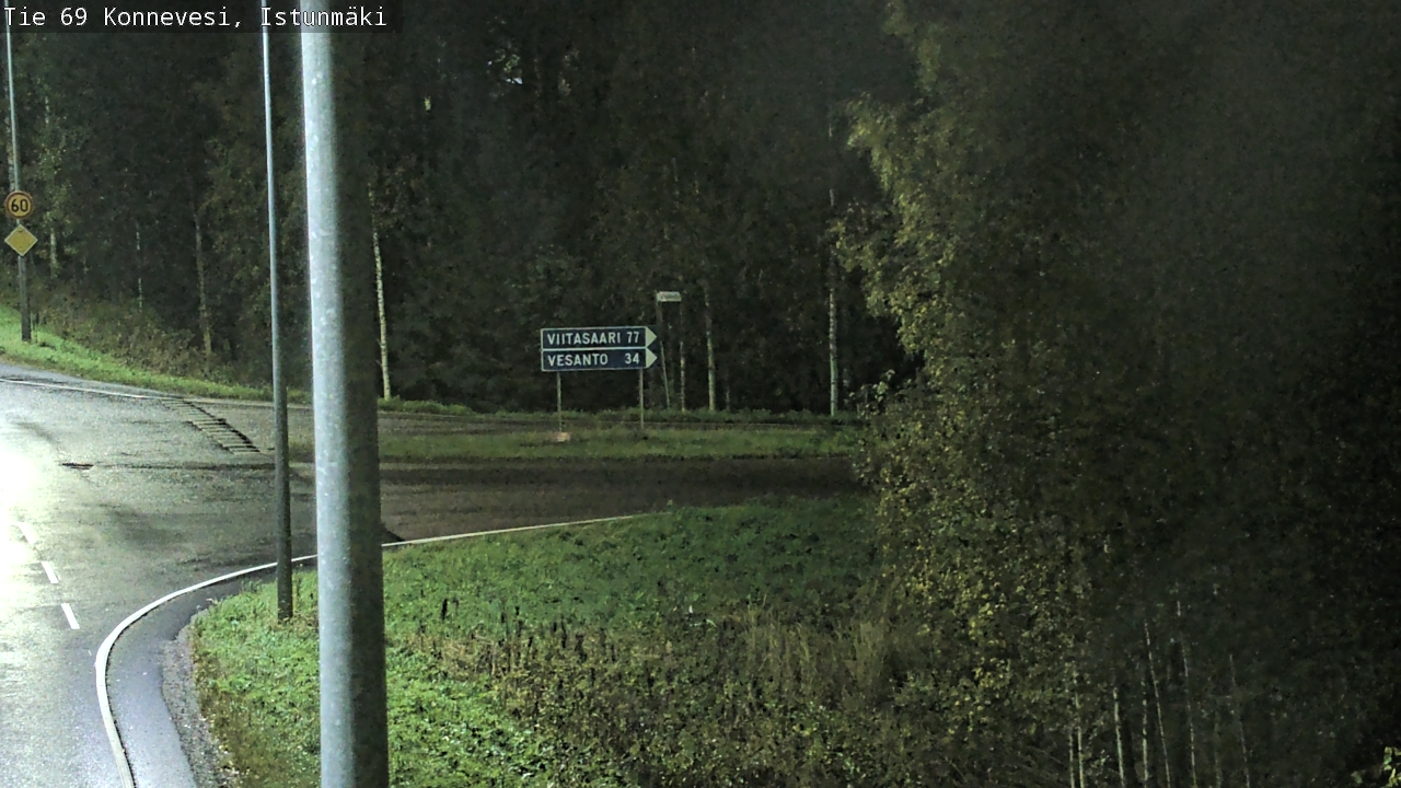 Weather Camera Image Road 69 Konnevesi, Istunmäki, Konnevesi, Keski-Suomi