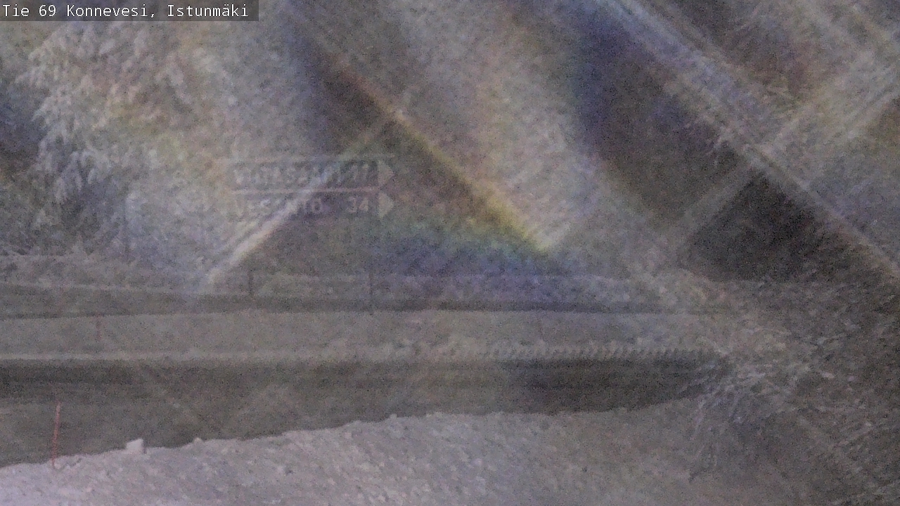 Weather Camera Image Väg 69 Konnevesi, Istunmäki, Konnevesi, Keski-Suomi