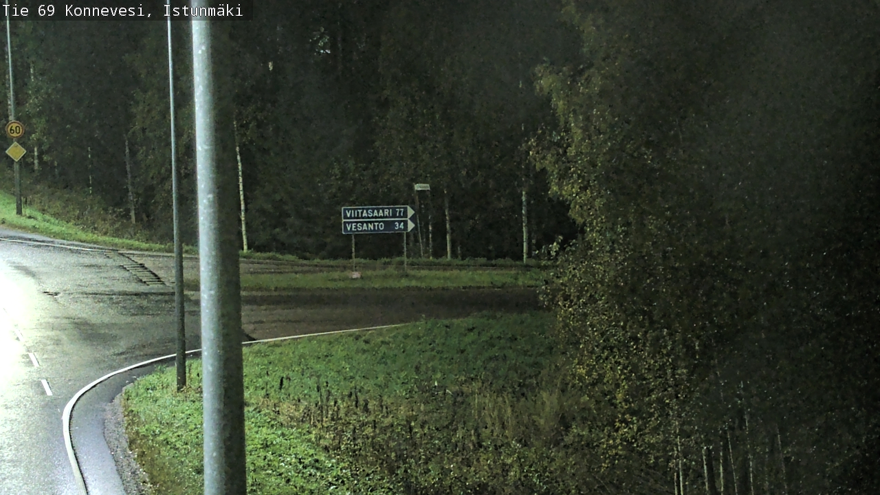 Weather Camera Image Road 69 Konnevesi, Istunmäki, Konnevesi, Keski-Suomi