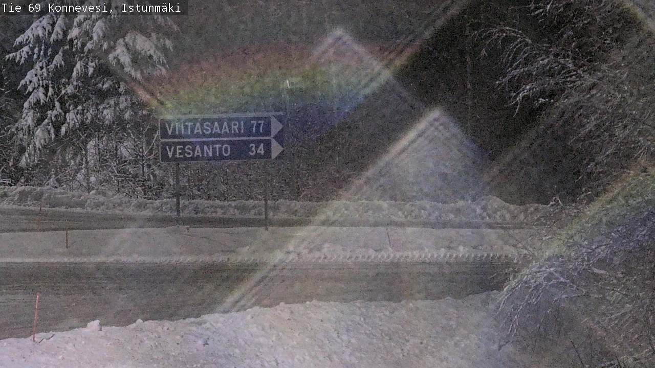 Weather Camera Image Väg 69 Konnevesi, Istunmäki, Konnevesi, Keski-Suomi