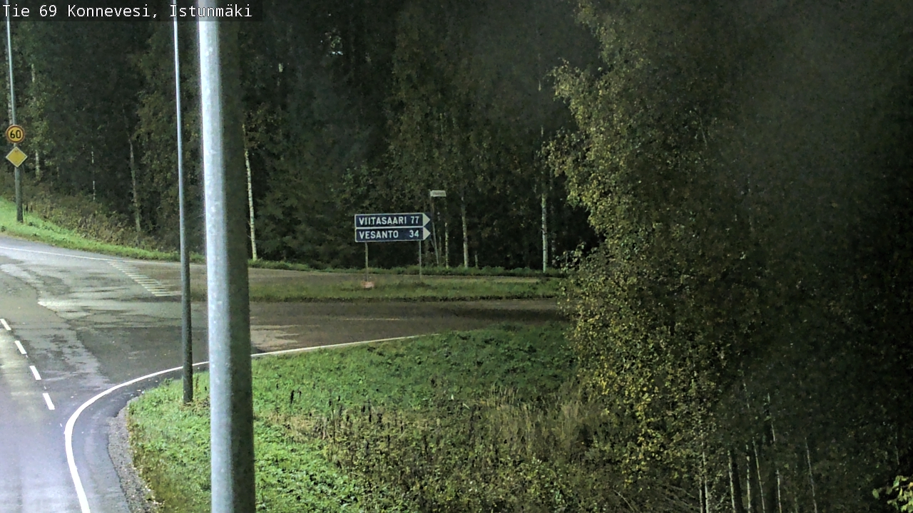 Weather Camera Image Road 69 Konnevesi, Istunmäki, Konnevesi, Keski-Suomi