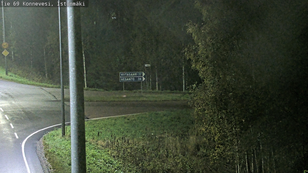 Weather Camera Image Road 69 Konnevesi, Istunmäki, Konnevesi, Keski-Suomi