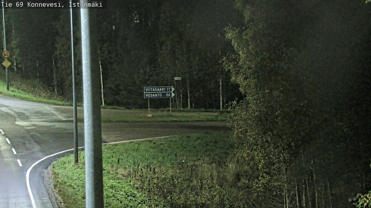 Weather Camera Image Road 69 Konnevesi, Istunmäki, Konnevesi, Keski-Suomi