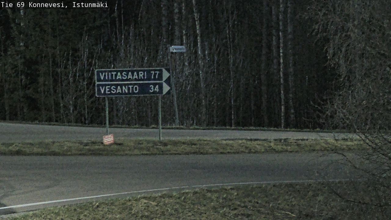 Weather Camera Image Väg 69 Konnevesi, Istunmäki, Konnevesi, Keski-Suomi