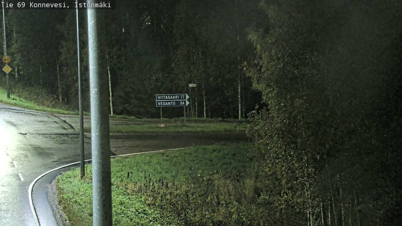 Weather Camera Image Road 69 Konnevesi, Istunmäki, Konnevesi, Keski-Suomi