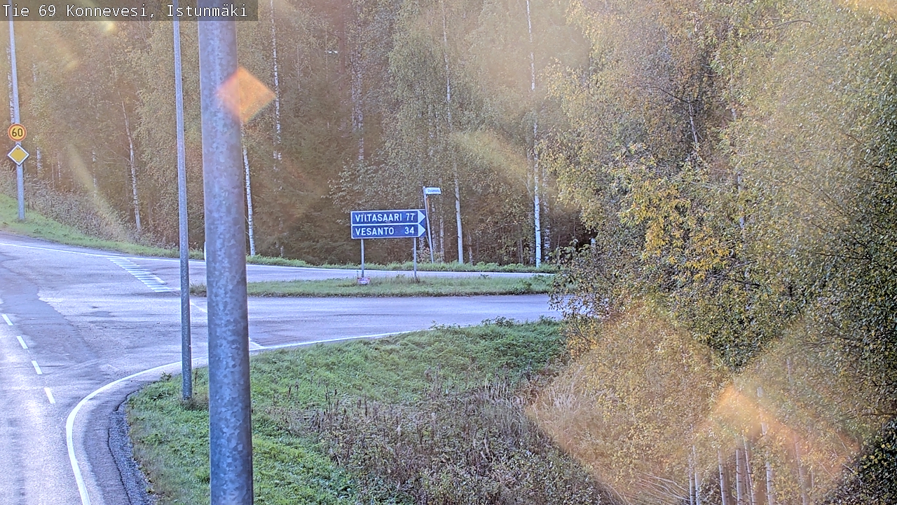 Weather Camera Image Road 69 Konnevesi, Istunmäki, Konnevesi, Keski-Suomi