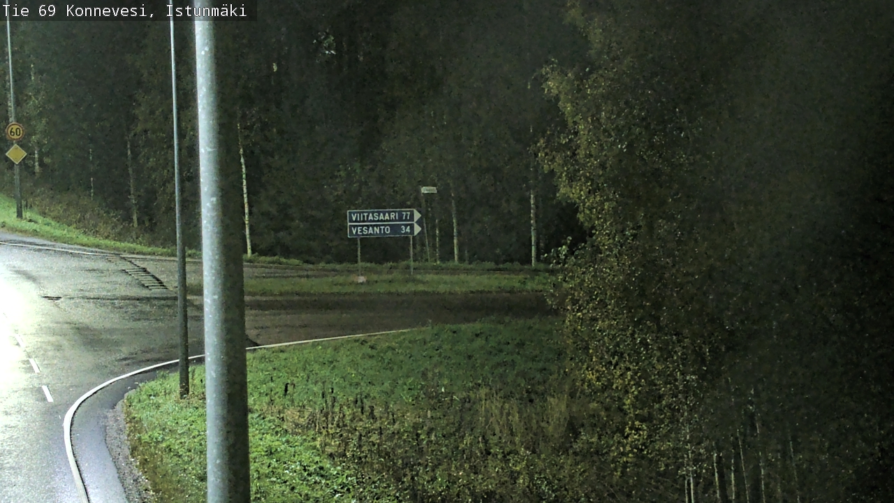 Weather Camera Image Road 69 Konnevesi, Istunmäki, Konnevesi, Keski-Suomi